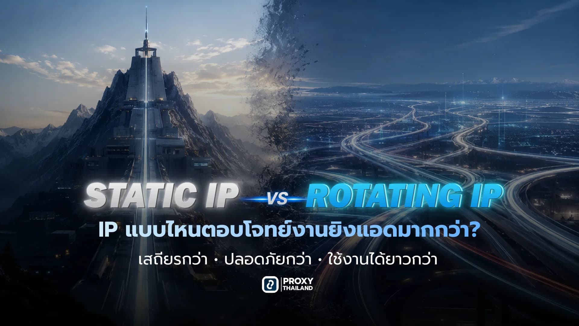 รูปภาพประกอบบทความ Static vs Rotating IP แบบไหนเหมาะกับสายยิงแอด